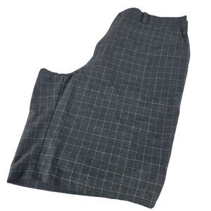 Nike 11" Golf Shorts Mens Sz 36 Black Gray Plaid Performance Stretch Dri Fit